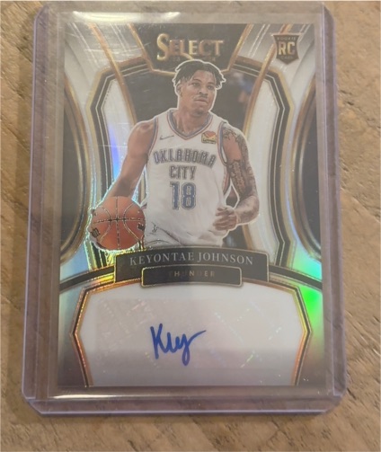 2023-24 Panini Select #RS-JHN Keyontae Johnson Rookie Signatures Auto — front