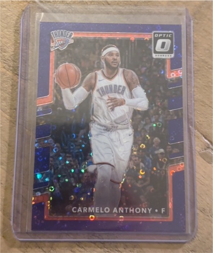2017-18 Donruss Optic #96 Carmelo Anthony — front