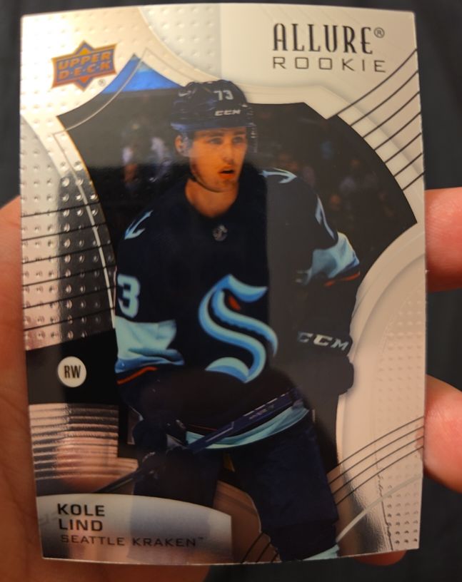 2021-22 Upper Deck Allure #120 Kole Lind Rookie — front