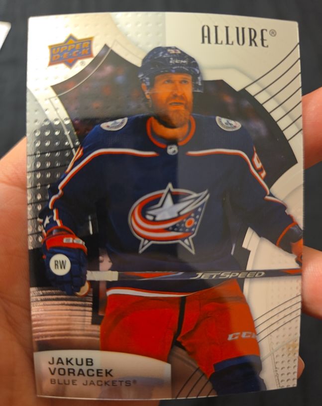 2021-22 Upper Deck Allure #95 Jakub Voracek — front