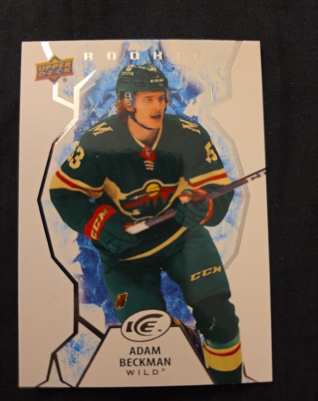 2021-22 Upper Deck Ice #139 Adam Beckman Rookie — front