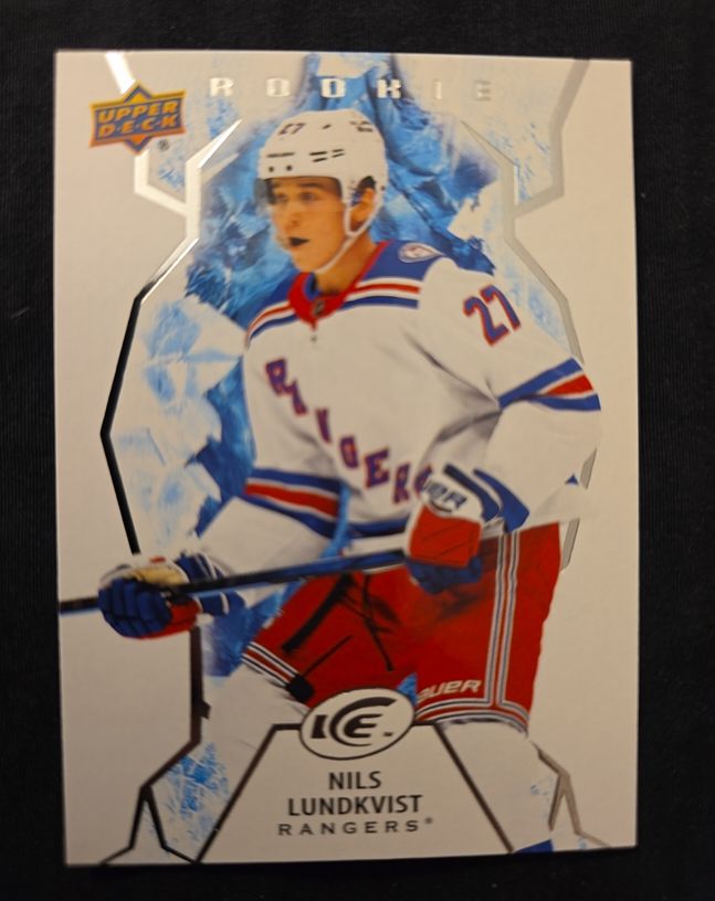 2021-22 Upper Deck Ice #149 Nils Lundkvist Rookie — front