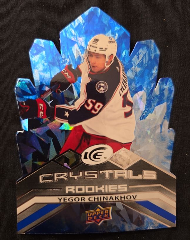 2021-22 Upper Deck Ice #IC-57 Yegor Chinakhov Ice Crystals — front
