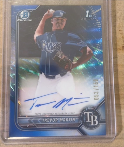 2022 Bowman Draft Chrome #CDA-TM Trevor Martin — front