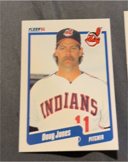1990 Fleer #495 Doug Jones — front