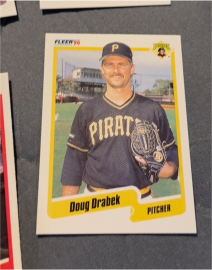 1990 Fleer #465 Doug Drabek — front
