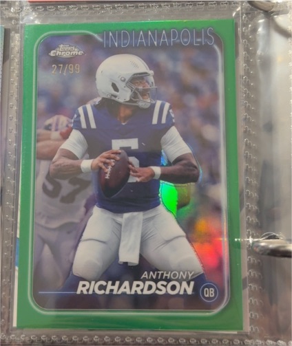 2024 Topps Chrome #27 Anthony Richardson — front