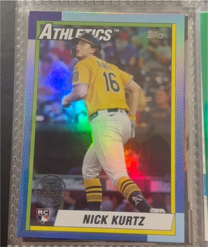 2025 Topps Update #U90-17 Nick Kurtz — front
