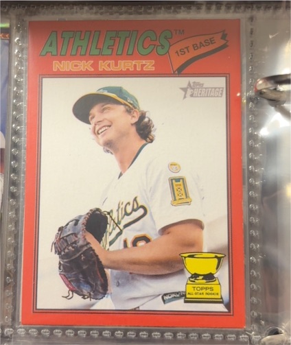 2026 Topps Heritage #275 Nick Kurtz — front