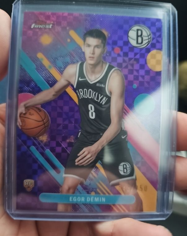 2025-26 Topps Finest #8 Egor Demin — front