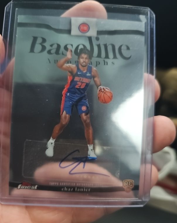 2025-26 Topps Finest Baseline Autographs #BA-CL Chaz Lanier — front