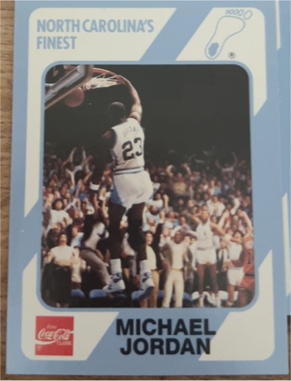 1989 Collegiate Collection Coca-Cola North Carolina's Finest #13 Michael Jordan — front