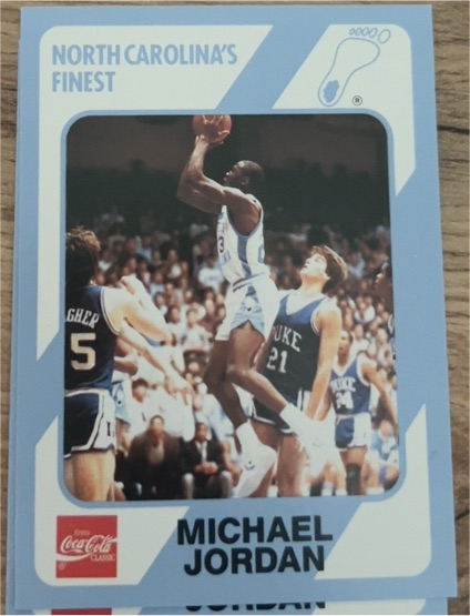 1989 Coca-Cola Collegiate Collection North Carolina’s Finest #14 Michael Jordan — front