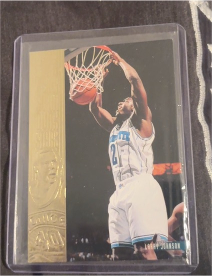 1994-95 Upper Deck Slam Dunk Stars #S6 Larry Johnson — front