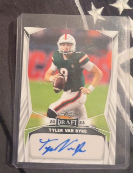 2023 Leaf Draft #BA-TVD Tyler Van Dyke — front