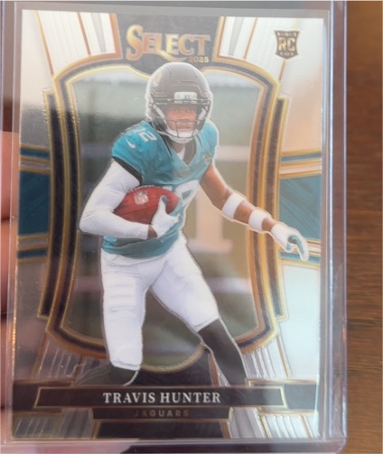 2025 Panini Select #128 Travis Hunter Premier Level Rookie — front