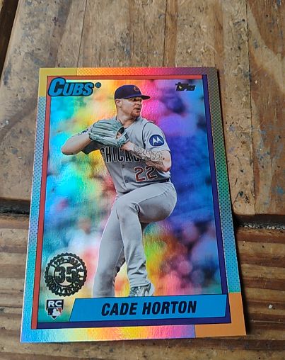 2025 Topps Update #U90-16 Cade Horton 35th Anniversary Rainbow Foil — front