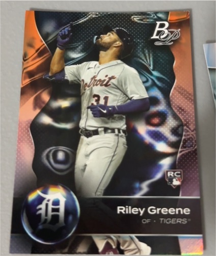 2023 Bowman Platinum #26 Riley Greene — front