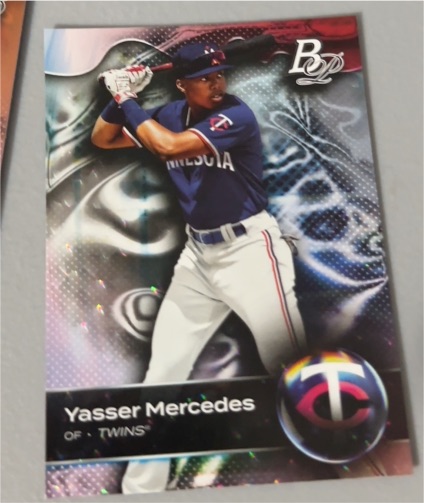 2023 Bowman Platinum Top Prospects #TOP-95 Yasser Mercedes — front