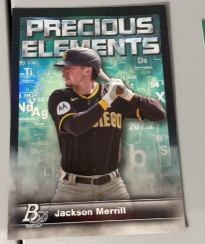 2023 Bowman Platinum #PE-27 Jackson Merrill Precious Elements — front
