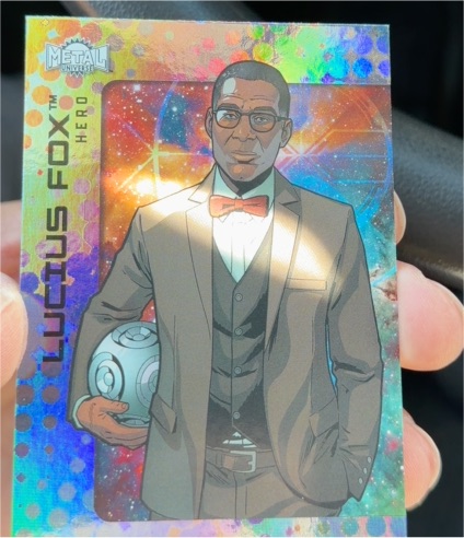 2025 Skybox Metal Universe Batman #61 Lucius Fox — front
