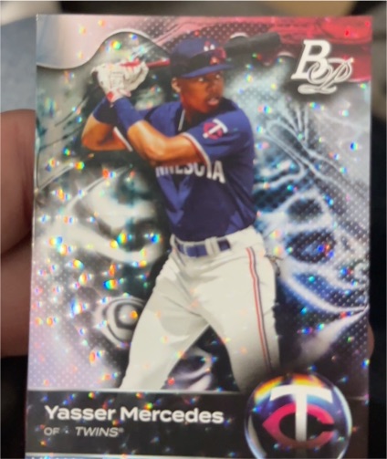 2023 Bowman Platinum #TOP-95 Yasser Mercedes — front