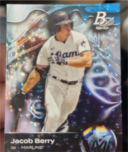 2023 Bowman Platinum #TOP-11 Jacob Berry — front