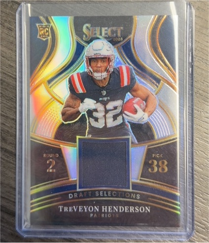 2025 Panini Select #DSM-THN TreVeyon Henderson RC Draft Selections Patch — front