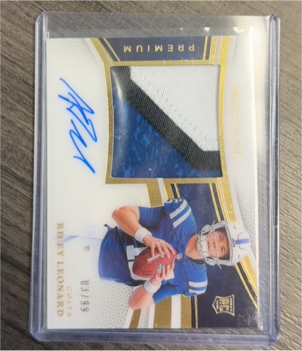 2025 Panini Immaculate Premium #94 Riley Leonard Rookie Patch Auto — front