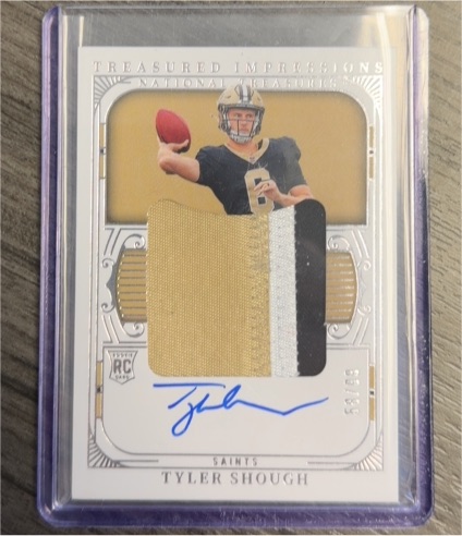 2025 Panini National Treasures #161 Tyler Shough — front