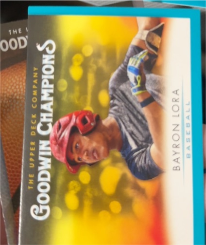 2021 Upper Deck Goodwin Champions #89 Bayron Lora — front