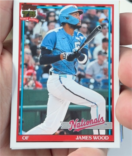 2026 Topps Series 1 - 1991 Throwback #T91-16 James Wood — front