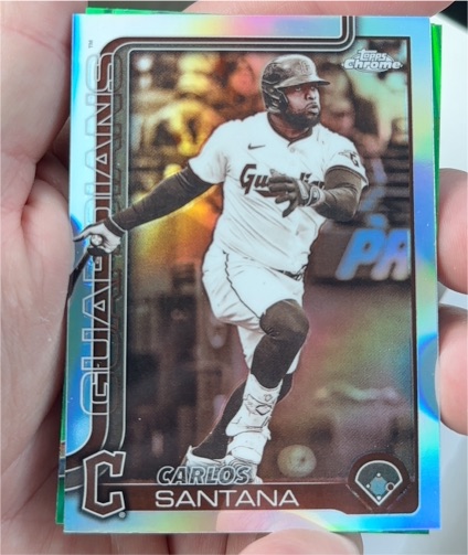 2025 Topps Chrome Update #USC11 Carlos Santana — front