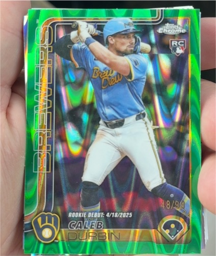 2025 Topps Chrome Update Series #USC82 Caleb Durbin — front