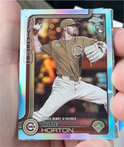 2025 Topps Chrome Update #USC102 Cade Horton Sepia Refractor — front
