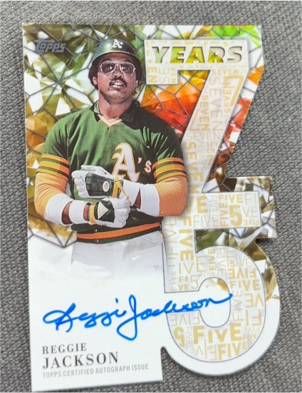 2026 Topps Series 1 75 Years Die Cut #75YA-RJA Reggie Jackson — front