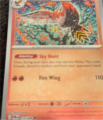 Pokemon GO 2023 #012 Moltres — front