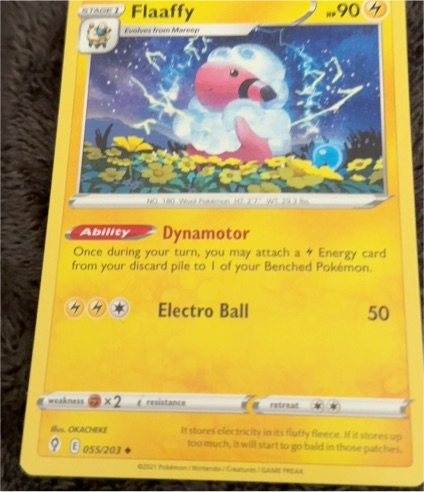 2021 Pokemon #055 Flaaffy — front