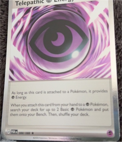 2023 Pokémon Telepathic Psychic Energy #088 — front