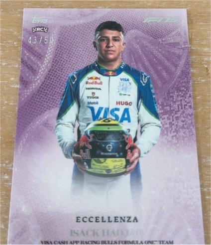 2025 Topps Eccellenza Formula 1 #43 Isack Hadjar — front