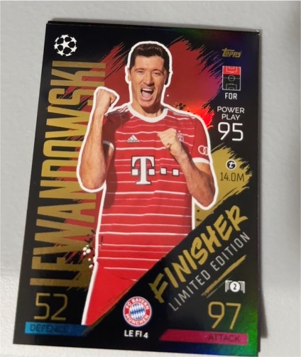 2022-23 Topps Match Attax Finisher Limited Edition #LEFI4 Robert Lewandowski — front
