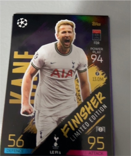 2022-23 Topps Match Attax UCL #LEFI1 Harry Kane Finisher Limited Edition — front