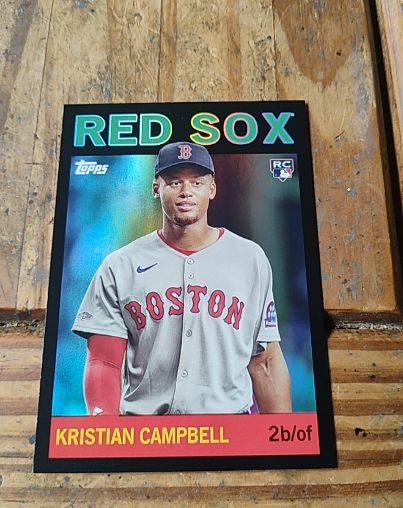 2025 Topps Archives Black #78 Kristian Campbell — front