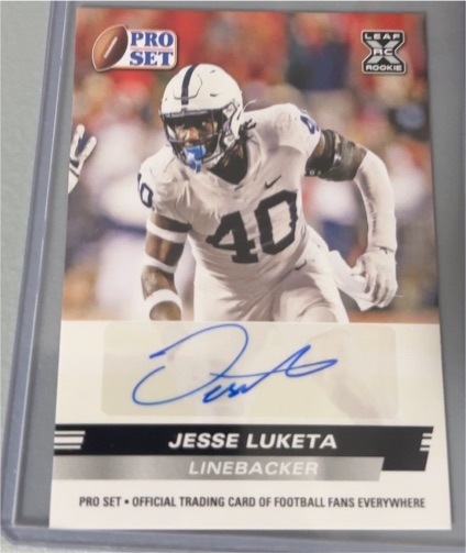 2022 Leaf Pro Set #PSA-JL1 Jesse Luketa — front