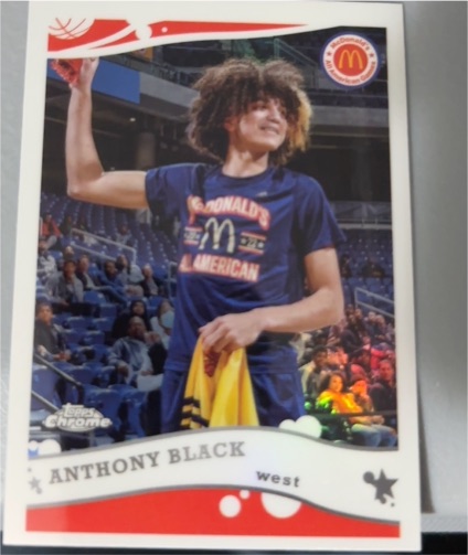 2022 Topps Chrome McDonald's All American #2K6-7 Anthony Black — front
