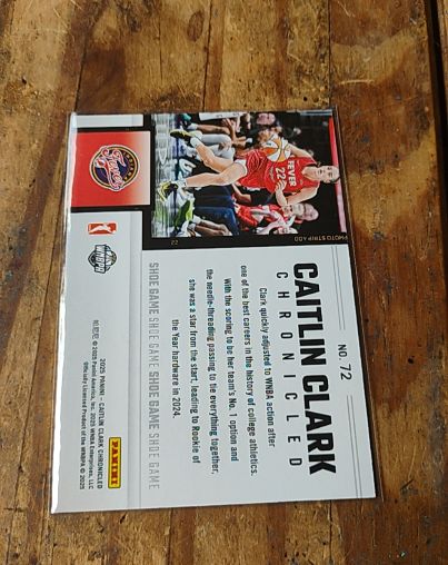 2025 Panini Chronicled #72 Caitlin Clark — front