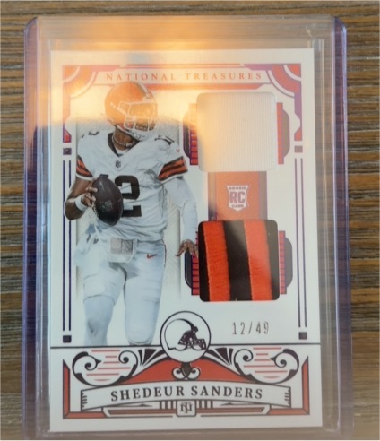 2025 Panini National Treasures #12 Shedeur Sanders — front