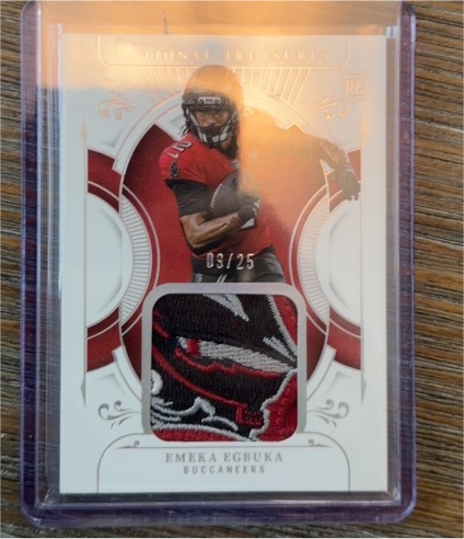 2025 Panini National Treasures #GGR-EEA Emeka Egbuka — front