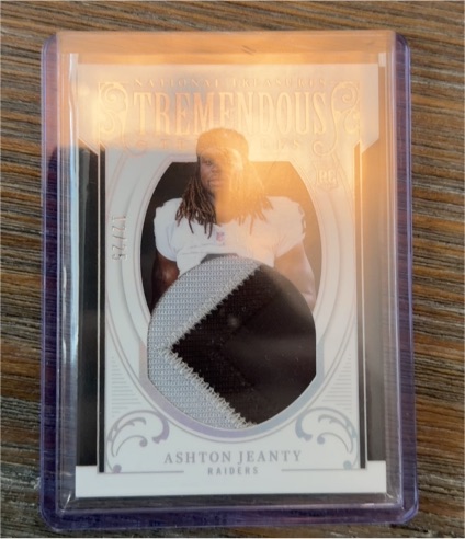 2025 National Treasures Tremendous Treasures #TT-AJY Ashton Jeanty — front