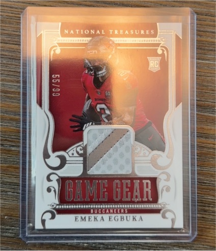 2025 Panini National Treasures #GGR-EEA Emeka Egbuka — front